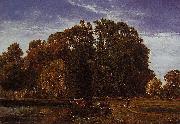 Theodore Fourmois The lake at Beloeil oil painting artist
